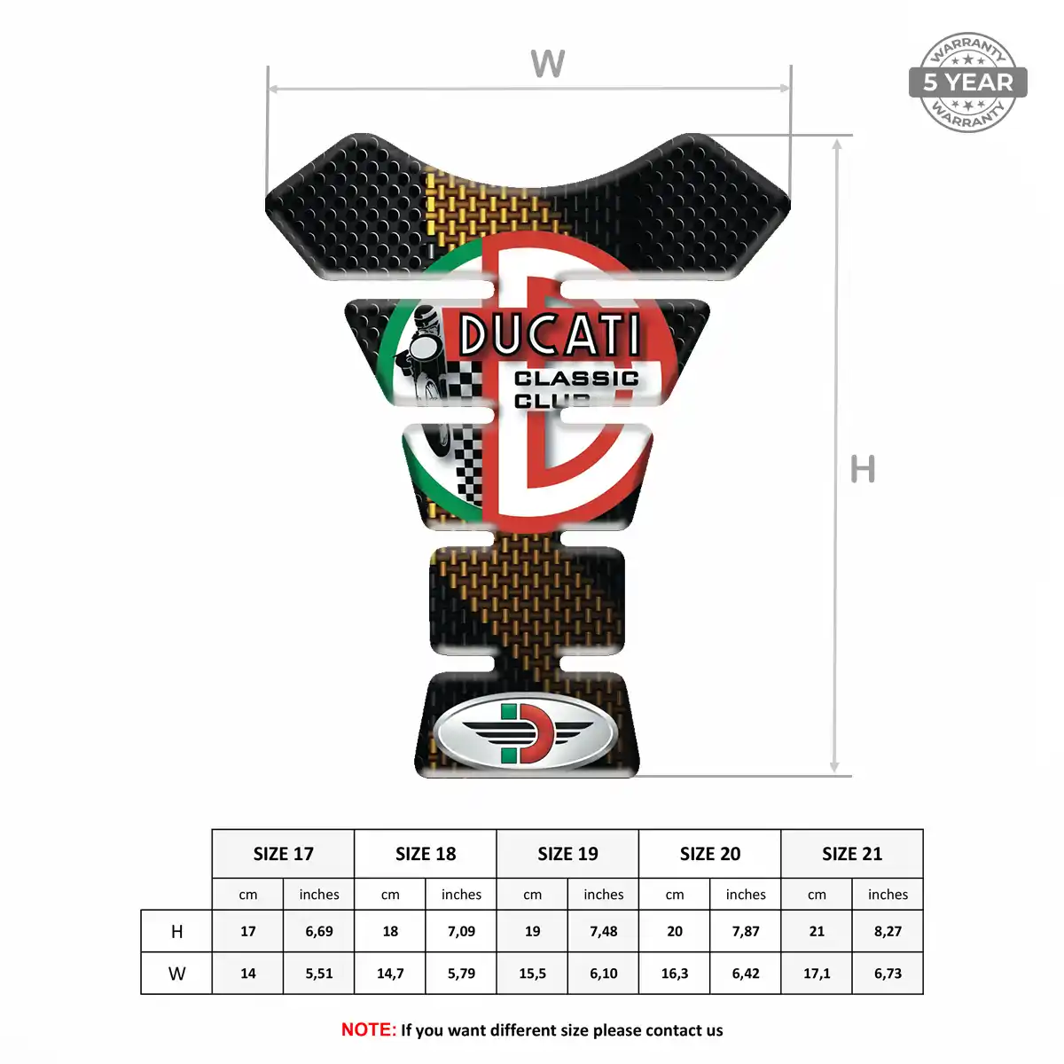 Ducati Tank Protector Pad Noble Edition