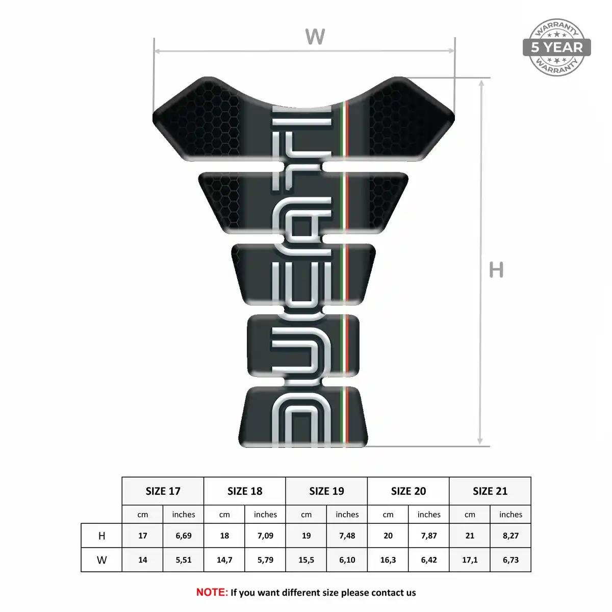 Ducati Tank Protector Pad Opulent Line
