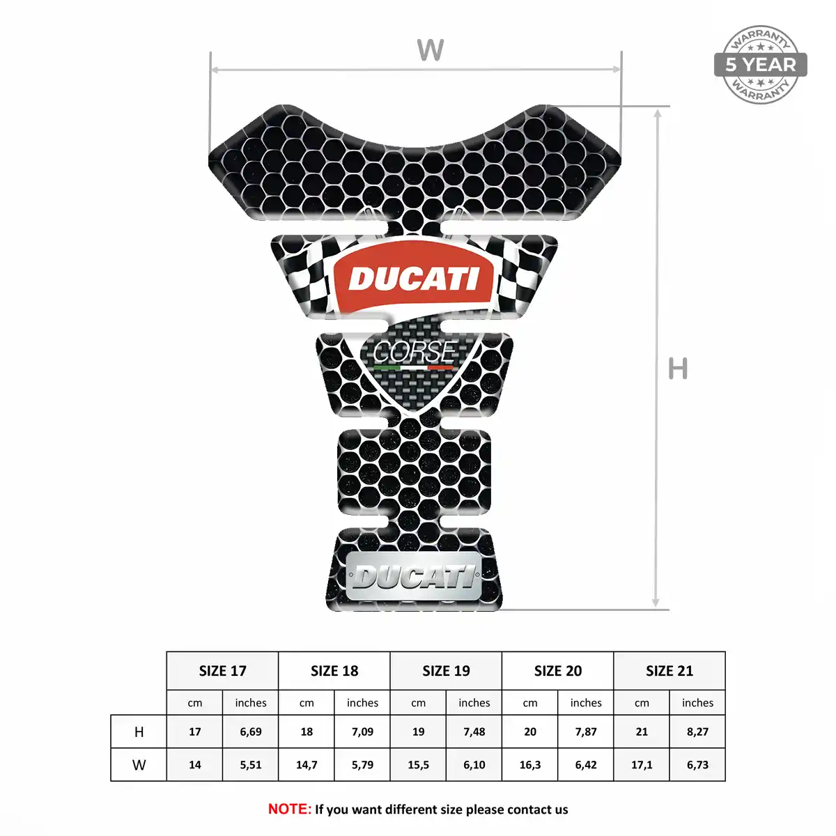 Ducati Tank Protector Pad Prestige Line