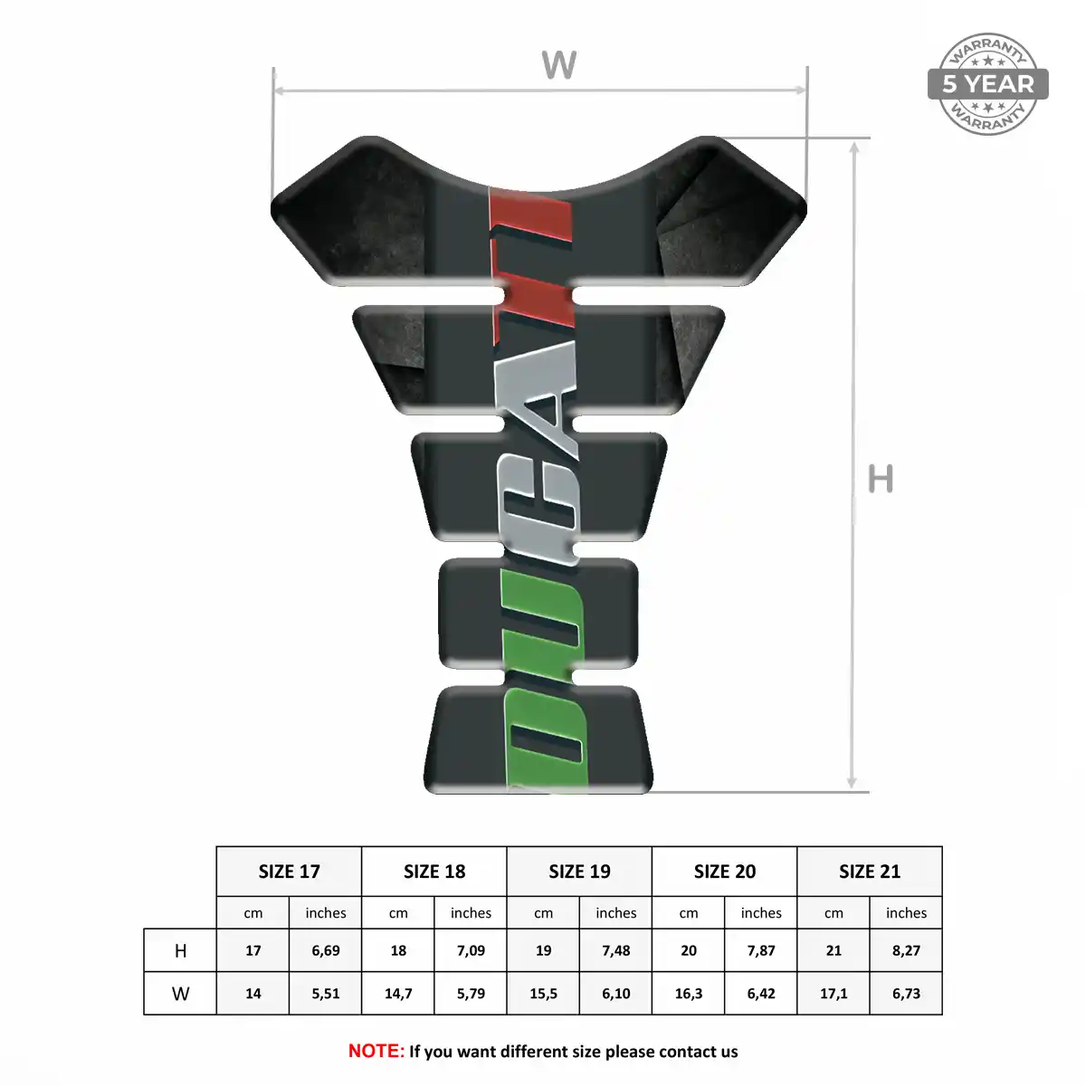 Ducati Tank Protector Pad Signature Grade