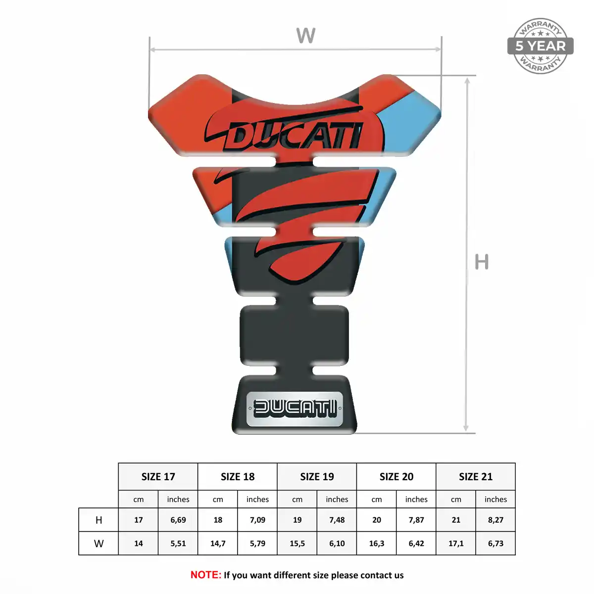 Ducati Tank Protector Pad Superior Craft