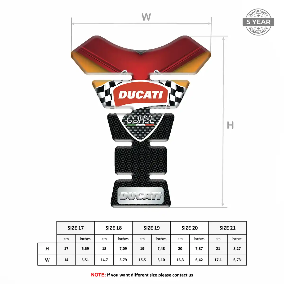 Ducati Tank Protector Pads Deluxe Edition