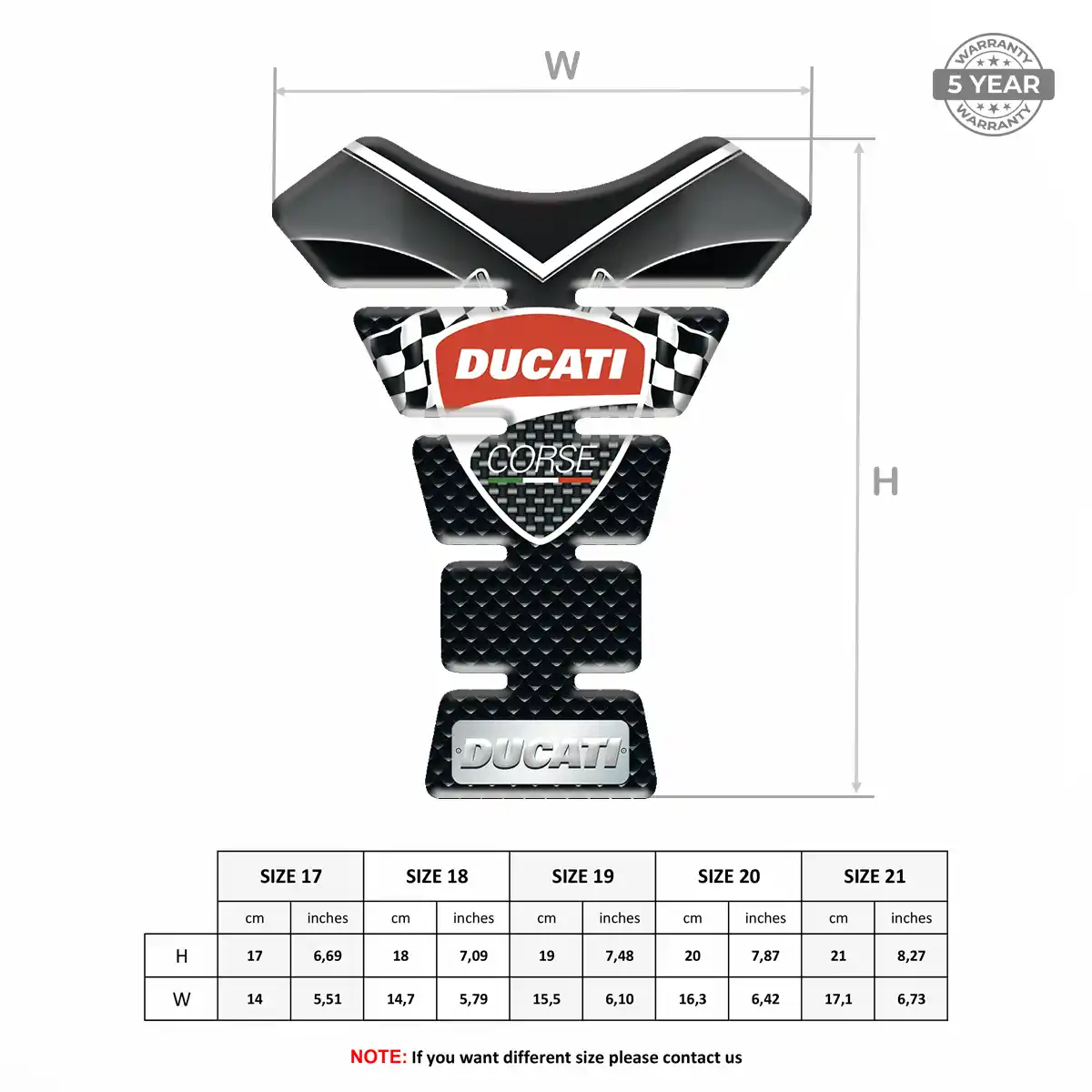 Ducati Tank Protector Pads Elite Finish