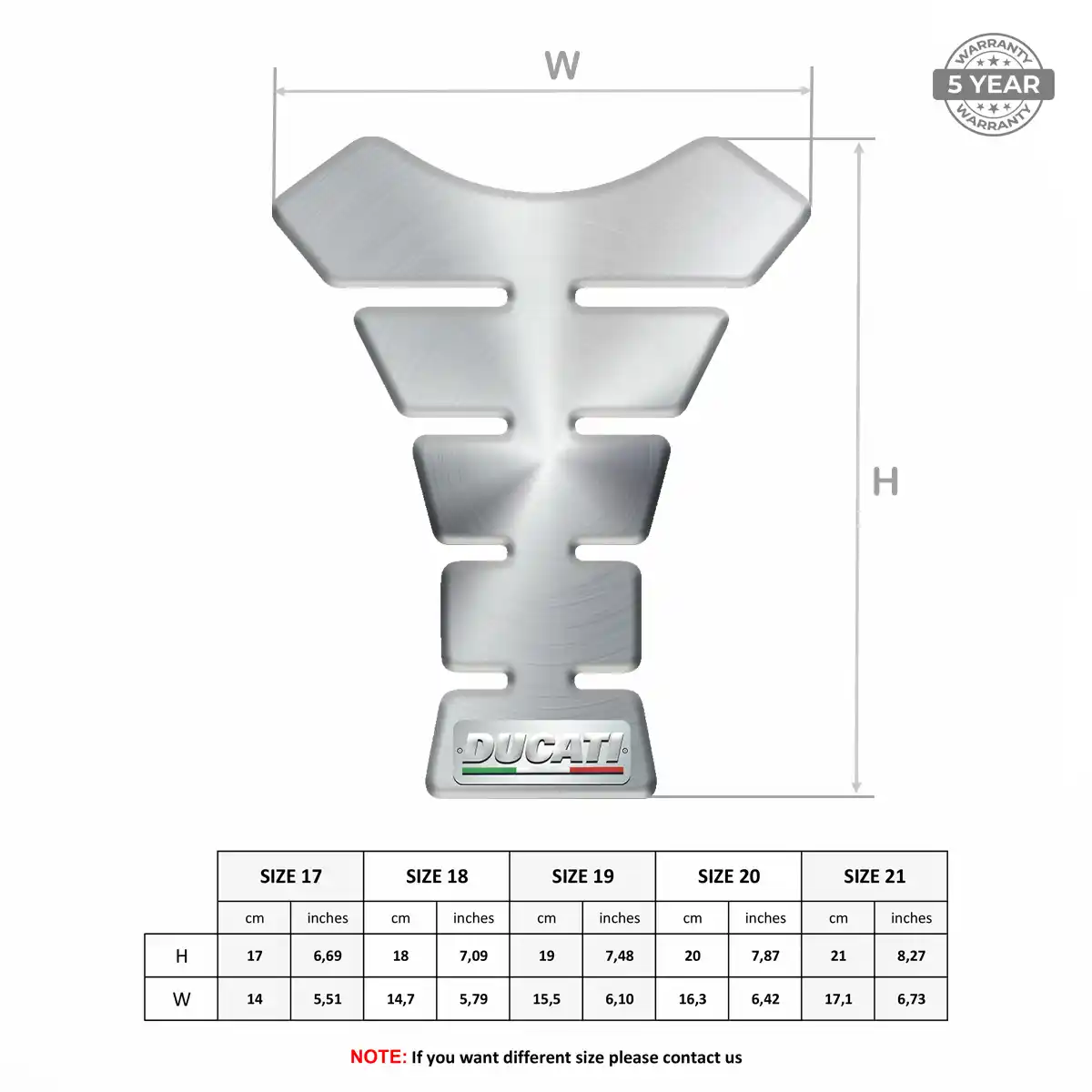 Ducati Tank Protector Pads Motorbike Elite Finish