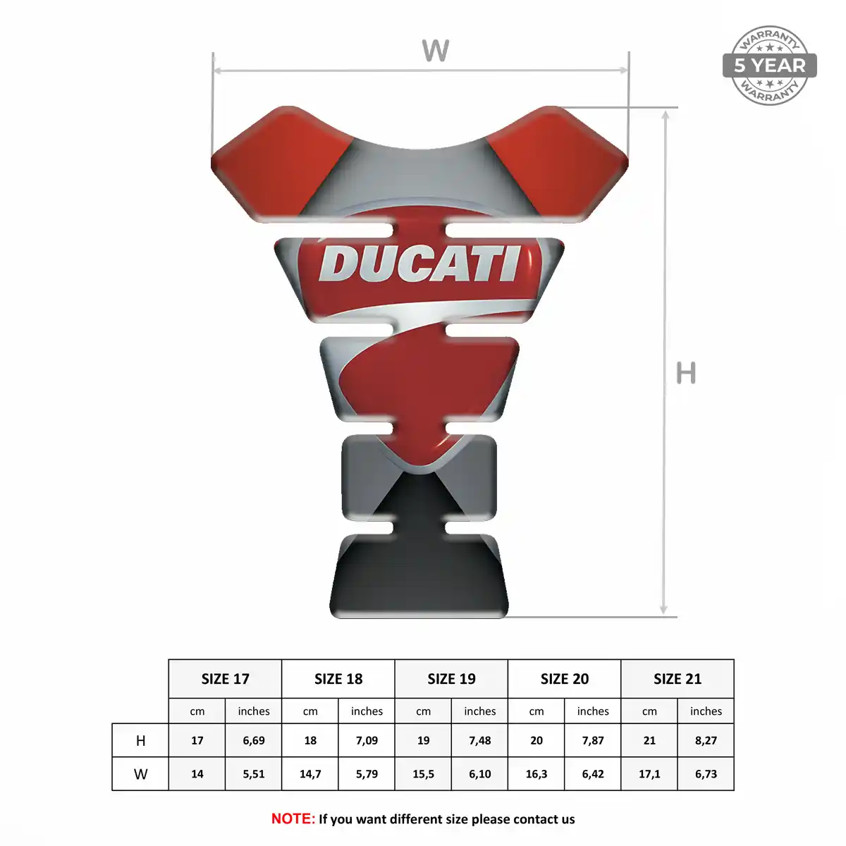 Ducati Tank Protector Pads Motorbike Exclusive Series