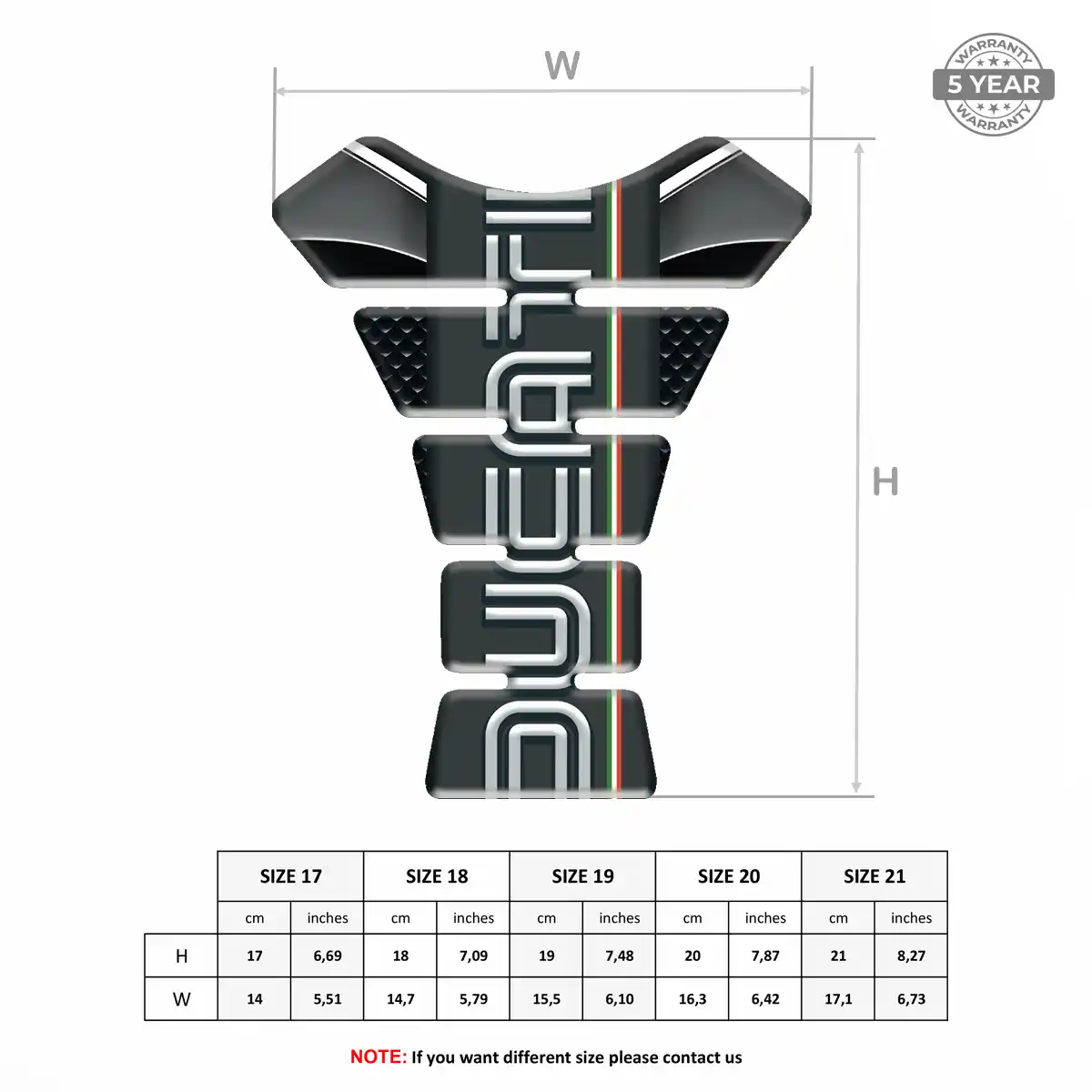 Ducati Tank Protector Pads Motorcycle Prestige Line
