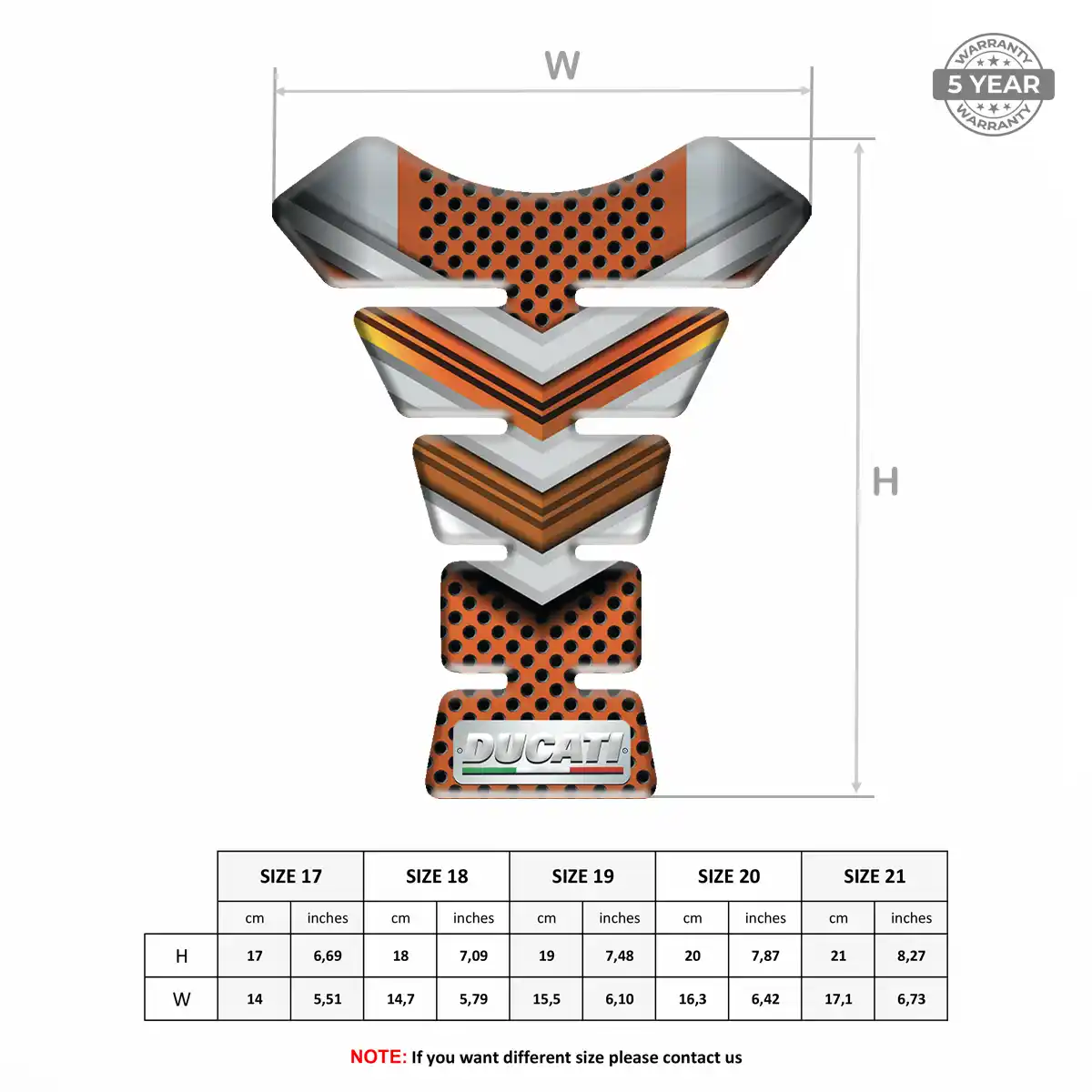 Ducati Tank Protector Pads Motorcycle Signature Grade