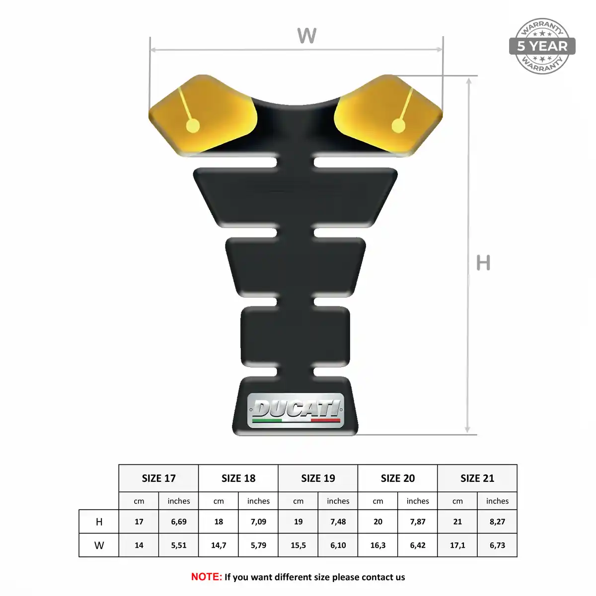 Ducati Tank Protector Pads Motorcycle Sleek Style