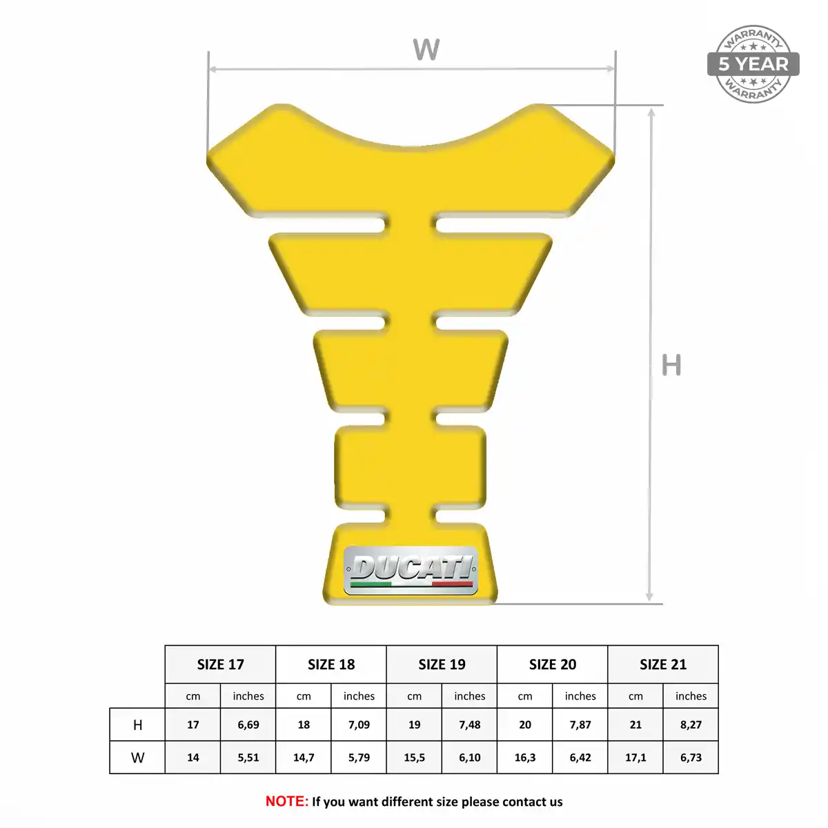 Ducati Tank Protector Pads Prestige Line