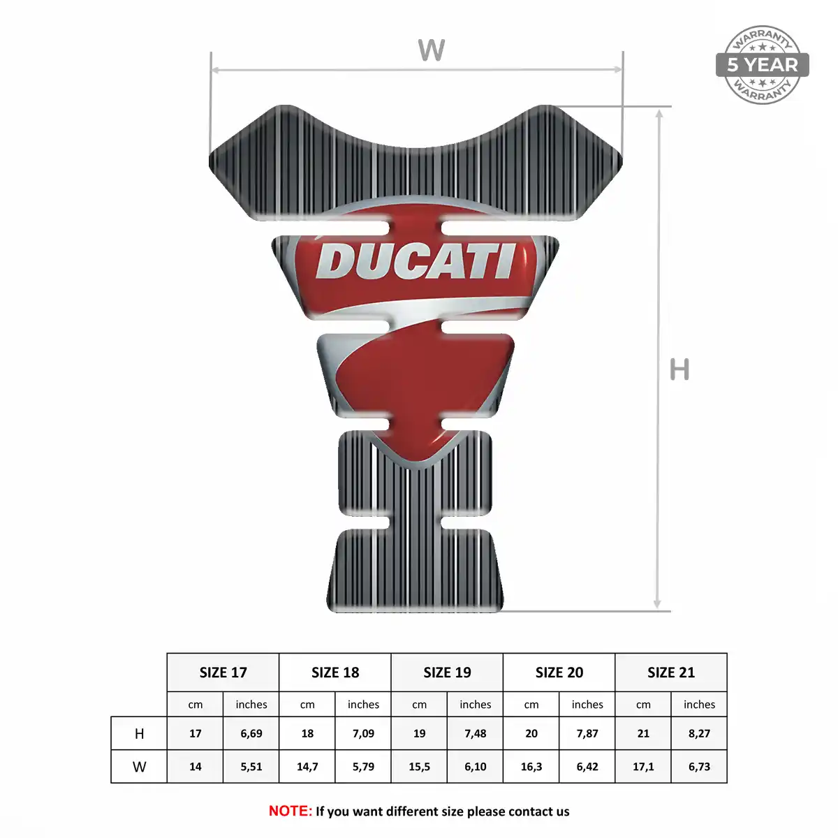 Ducati Tank Protector Pads Prime Quality
