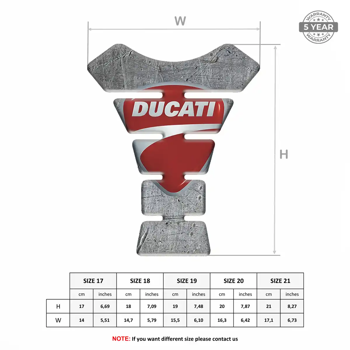 Ducati Tank Protector Sleek Style