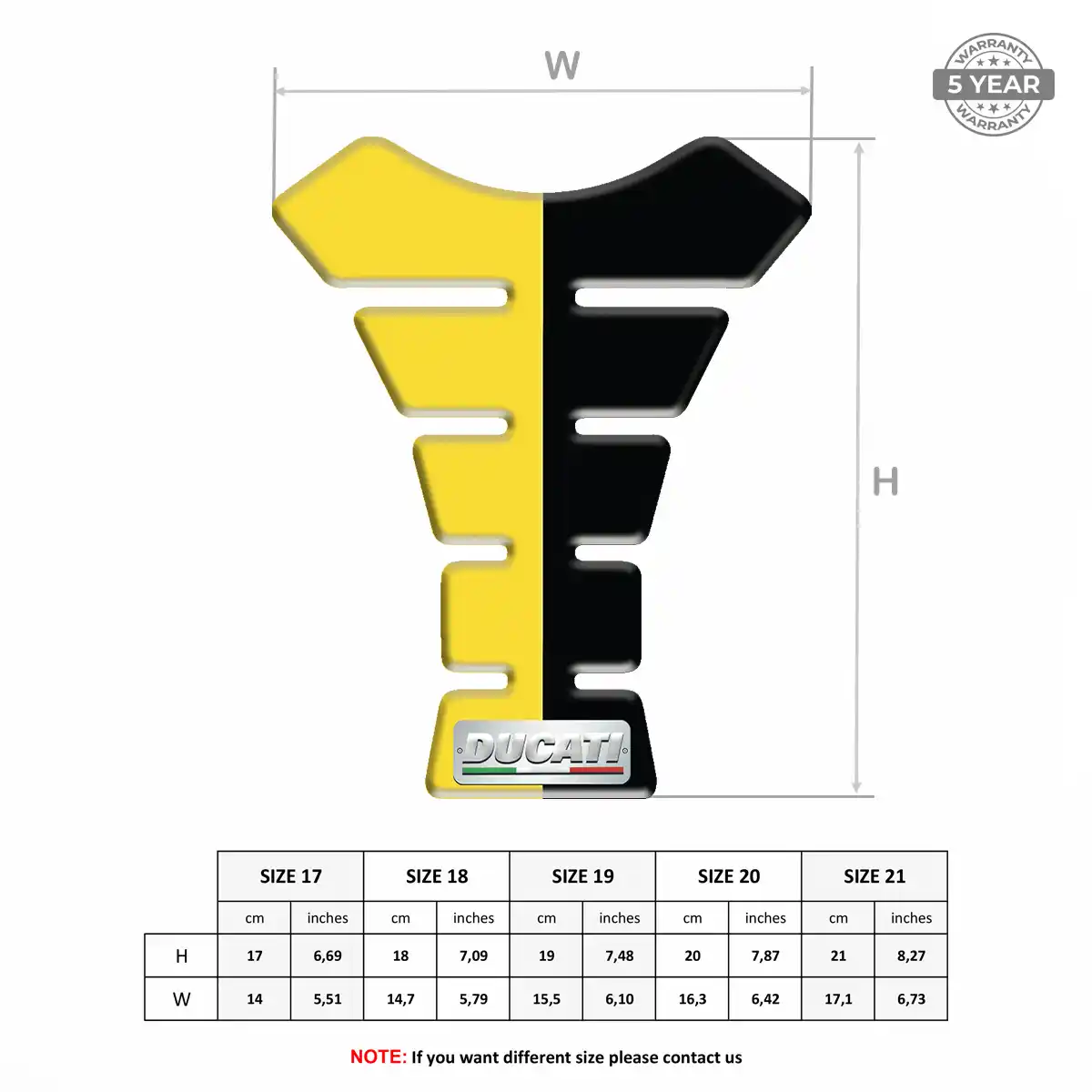 Ducati Tank Scratch Protector Elite Finish