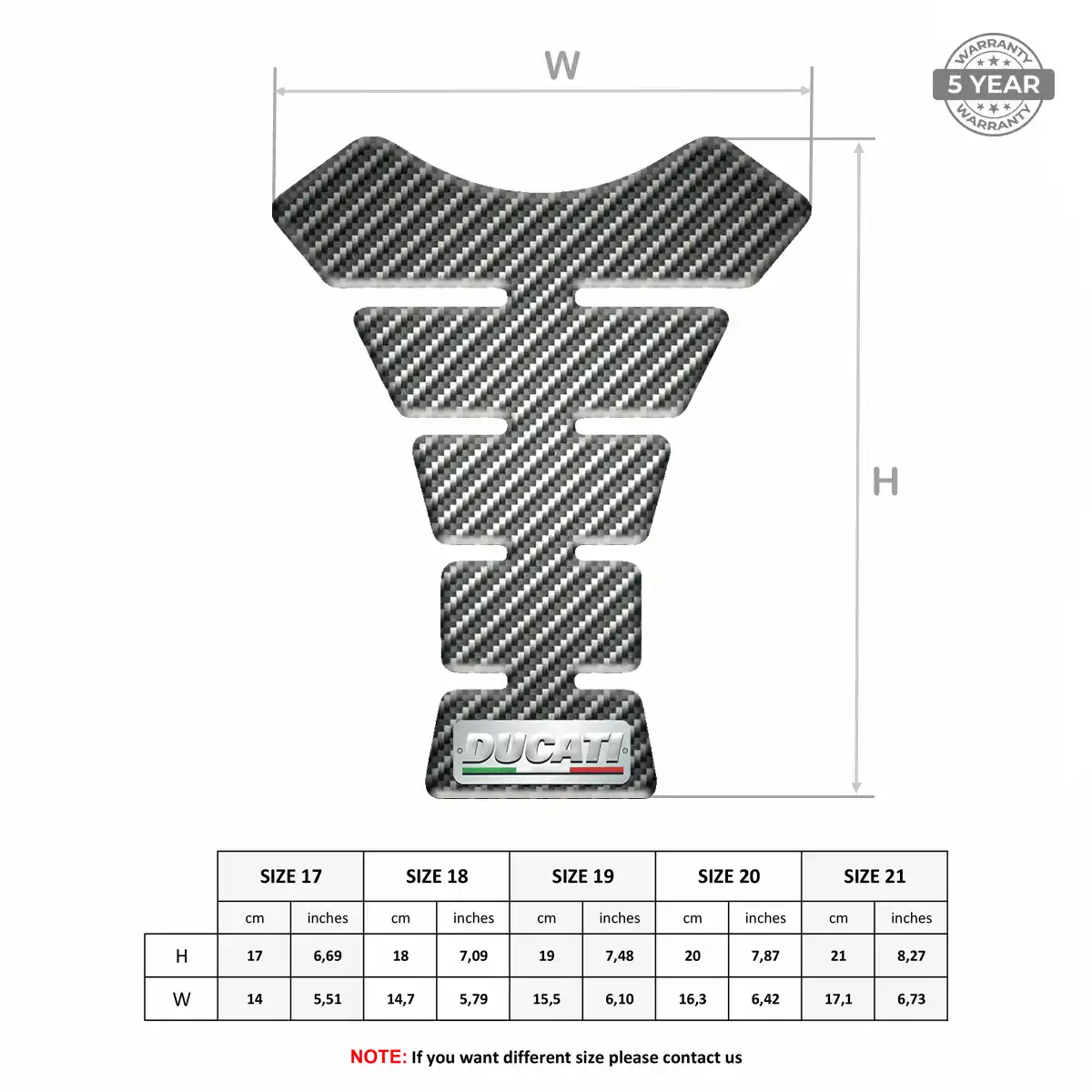 Ducati Tank Scratch Protector Noble Edition