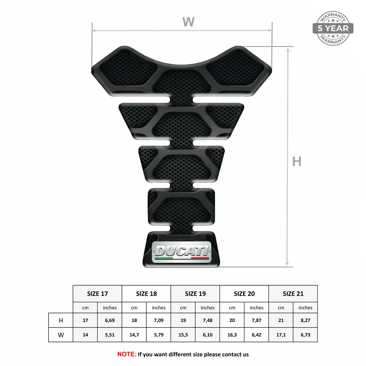 Ducati Tank Scratch Protector Refined Design