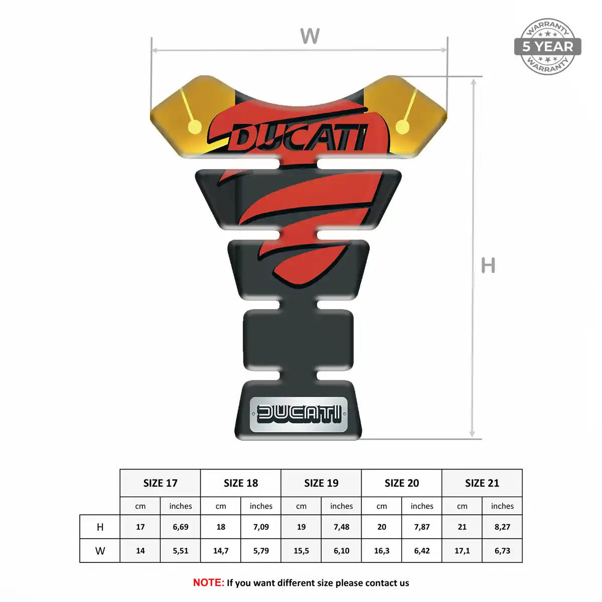 Ducati Tank Scratch Protector Signature Grade