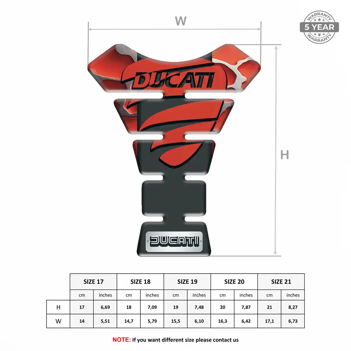 Ducati Tank Scratch Protector Superior Craft