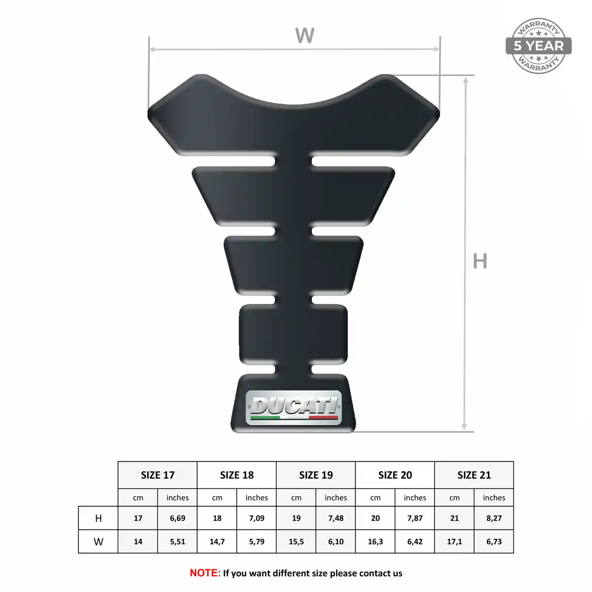 Ducati Tank Sticker Deluxe Edition