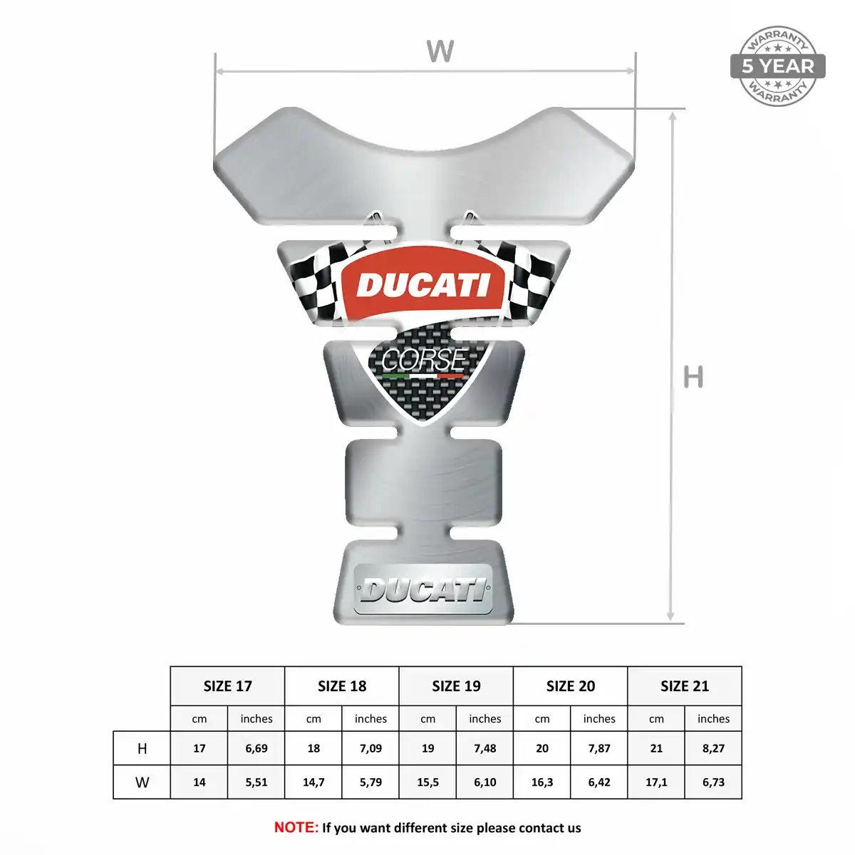 Ducati Tank Sticker Exclusive Series