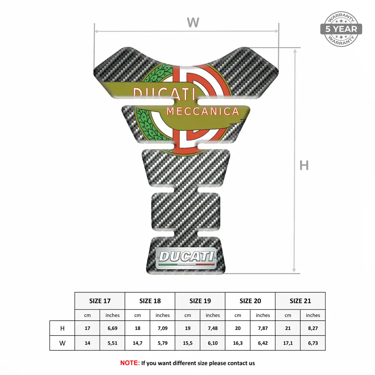 Ducati Tank Sticker Noble Edition