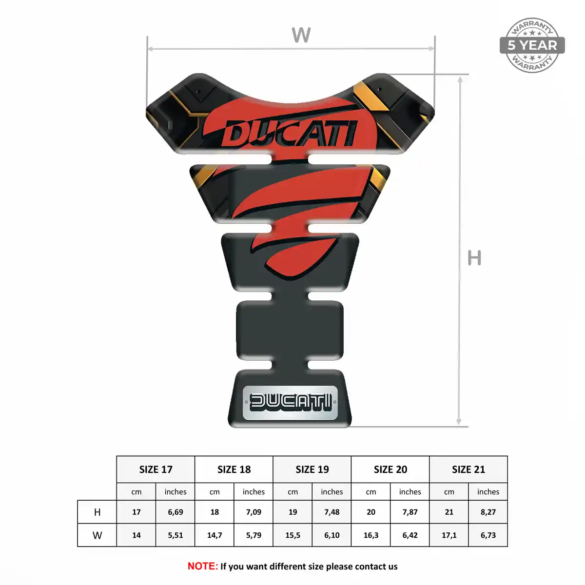 Ducati Tank Sticker Superior Craft
