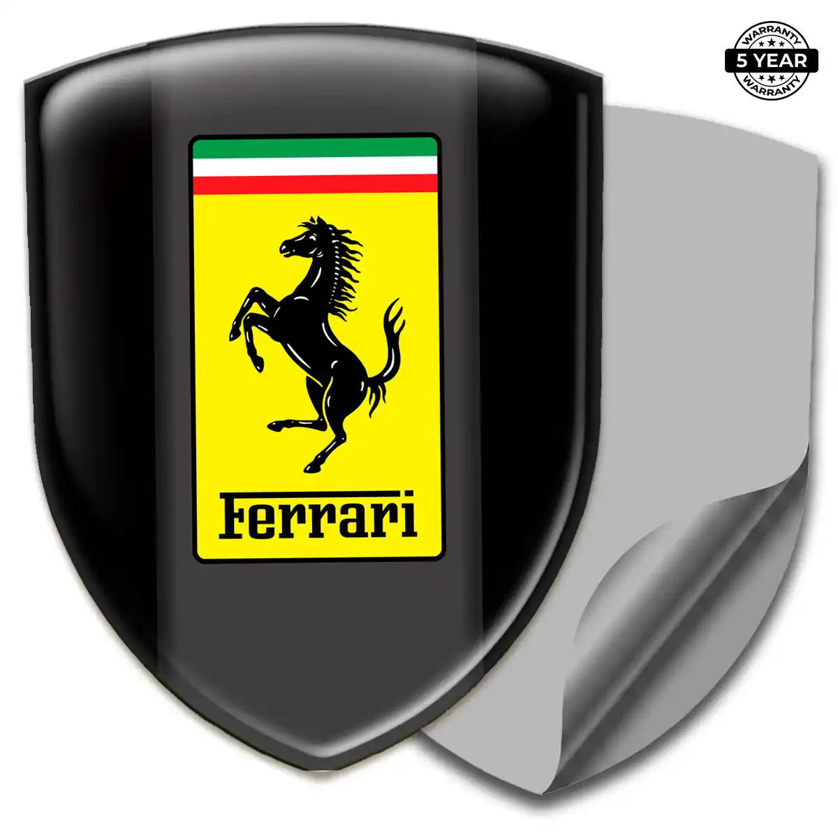 Ferrari 3D Domed Sticker Elite Finish