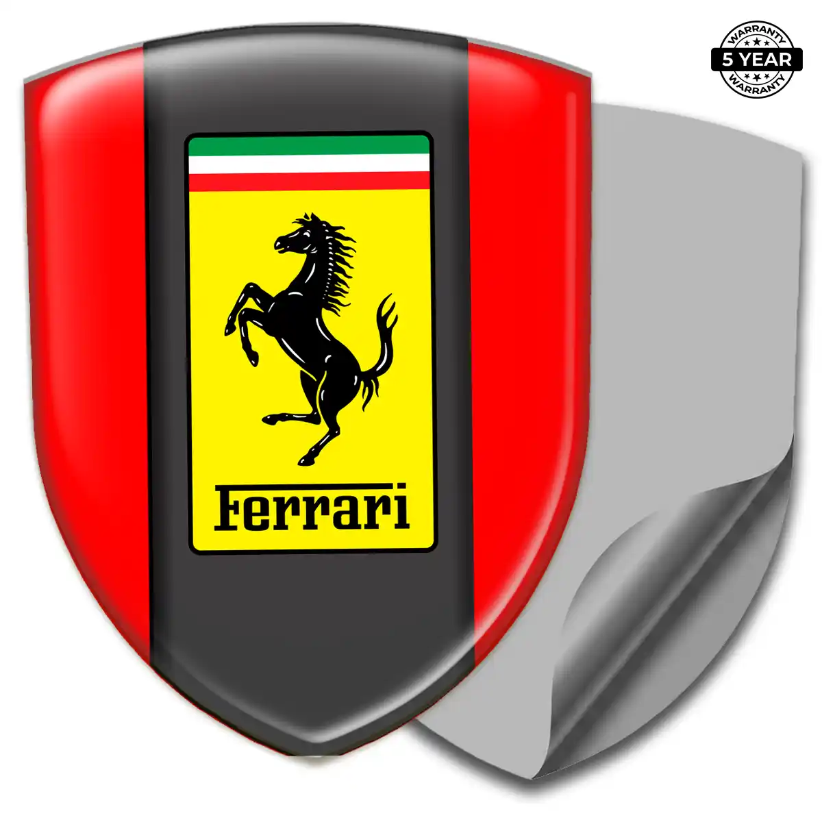 Ferrari 3D Domed Sticker Refined Design