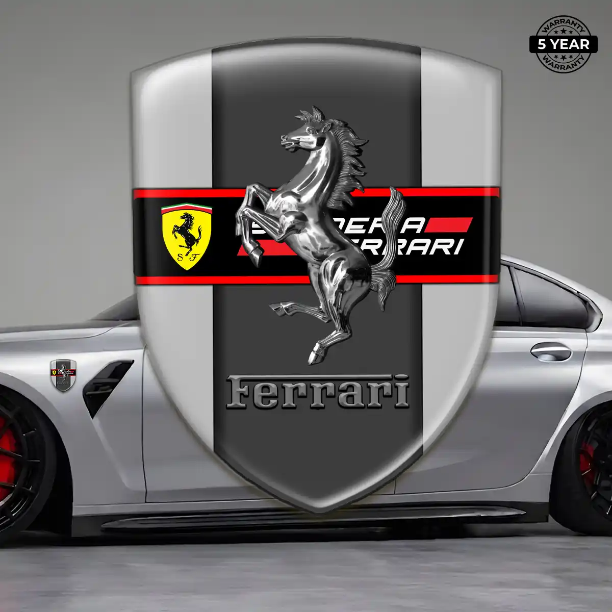 Ferrari 3D Emblem Sticker Elite Finish