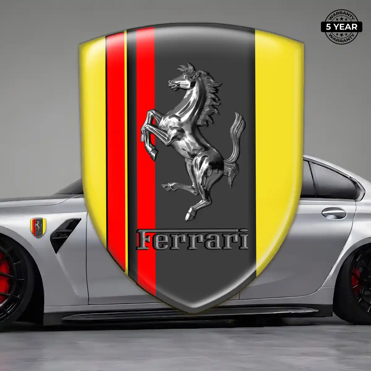 Ferrari 3D Gel Sticker Refined Design