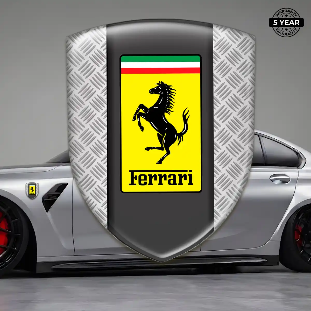 Ferrari 3D Logo Sticker Elite Finish
