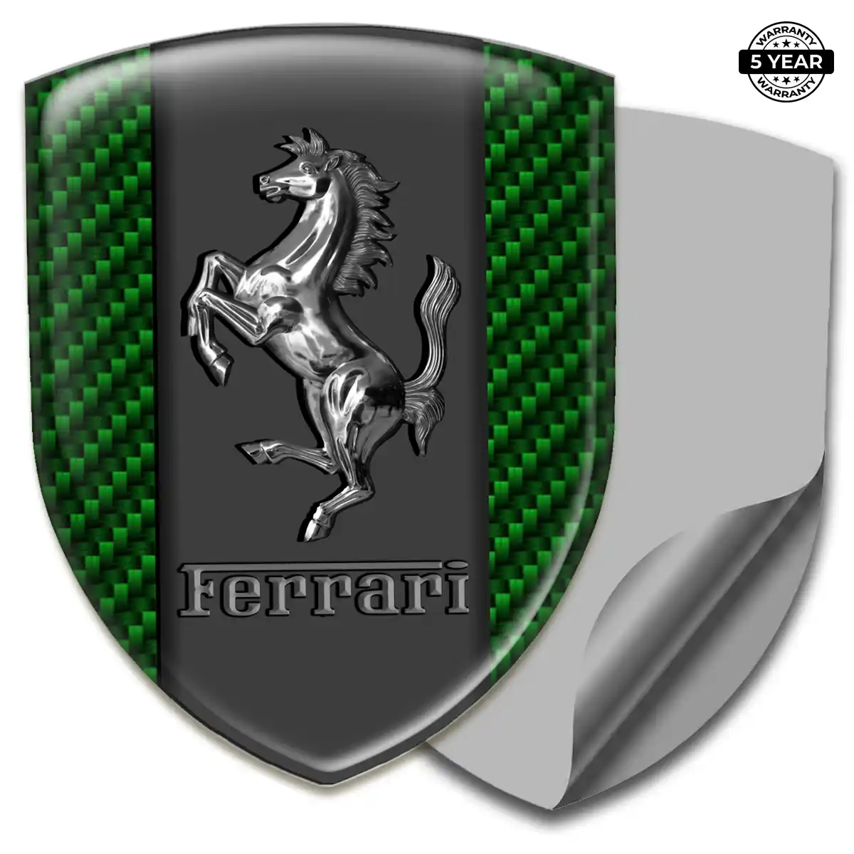 Ferrari Automotive Emblem Sticker Refined Design