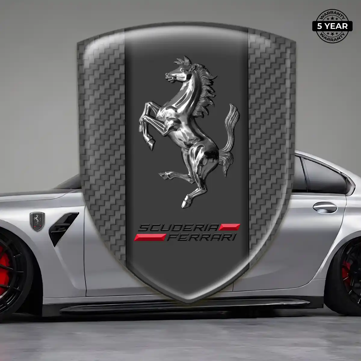 Ferrari Automotive Logo Sticker Elite Finish