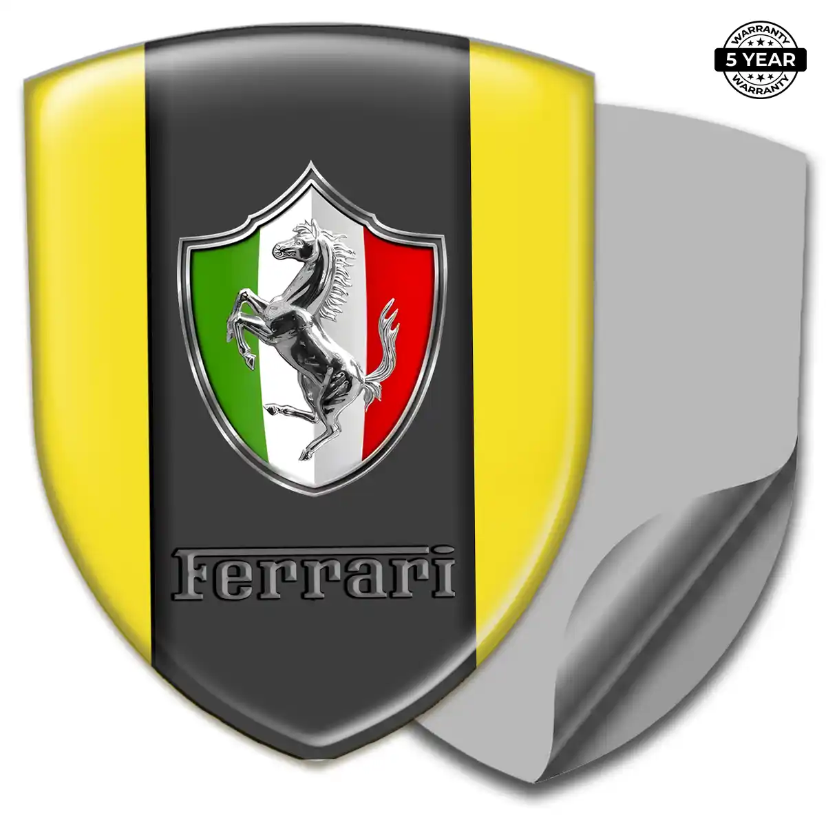 Ferrari Automotive Resin Decal Refined Design