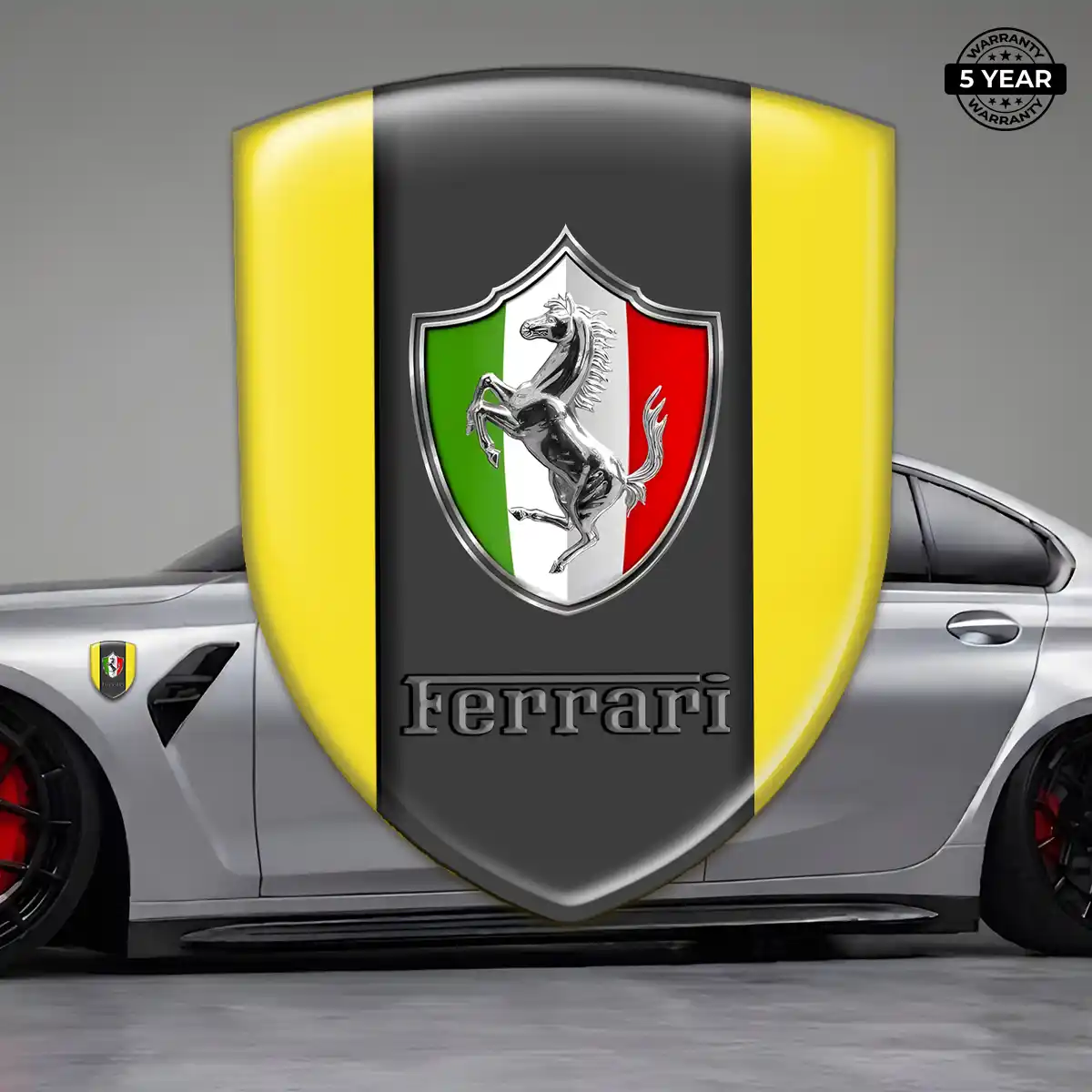 Ferrari Automotive Resin Decal Refined Design