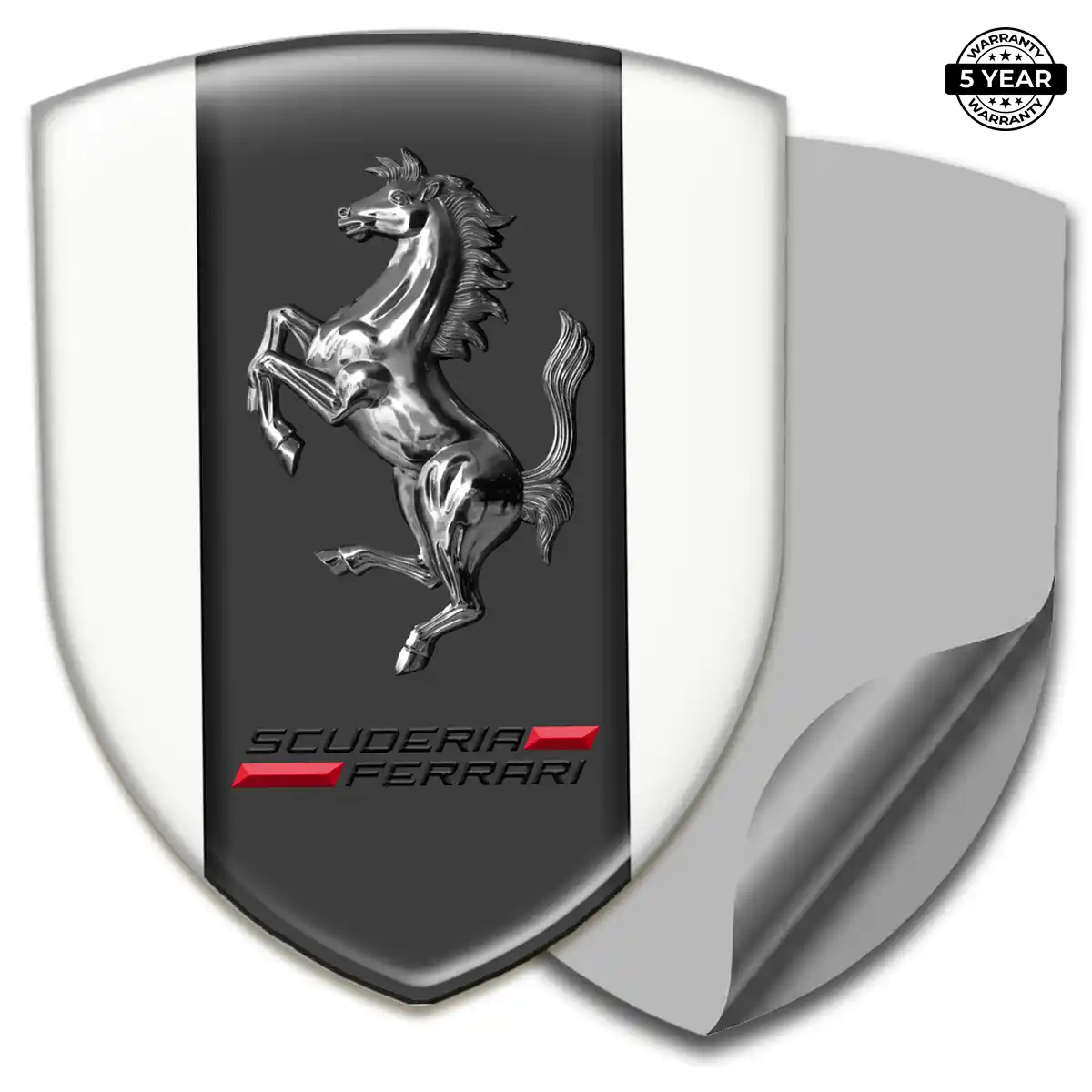 Ferrari Automotive Resin Decal Sleek Style