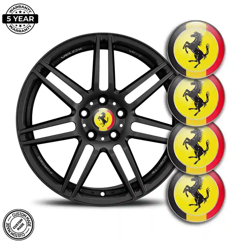 Ferrari Badge Emblems Center Cap High Quality