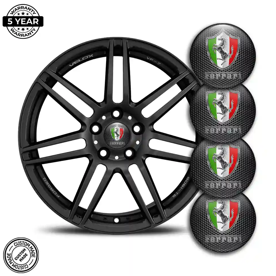 Ferrari Badge Emblems Center Cap Stylish Design