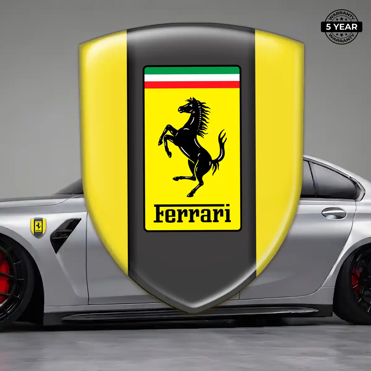 Ferrari Car Emblem Decal Refined Design
