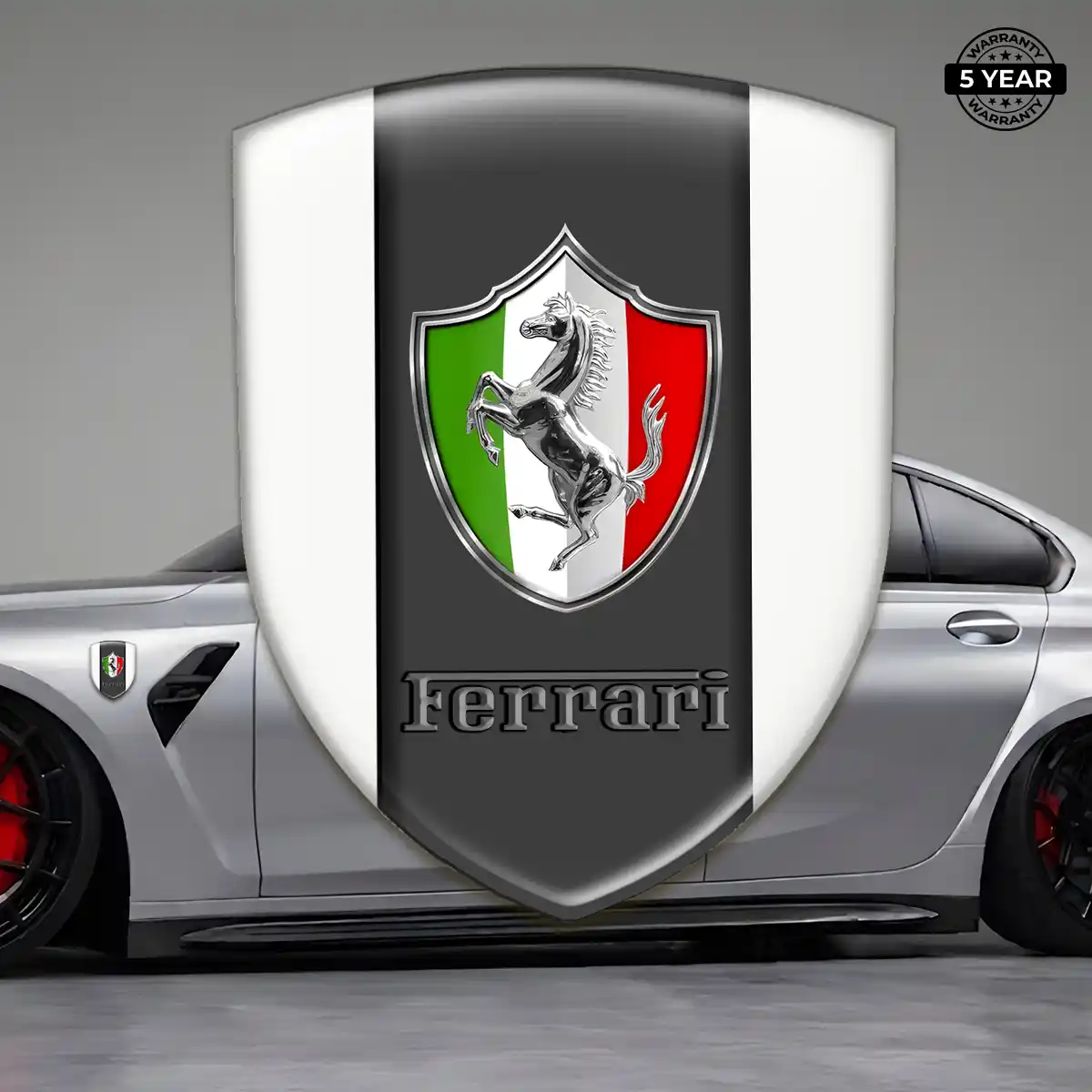 Ferrari Car Emblem Overlay Elite Finish