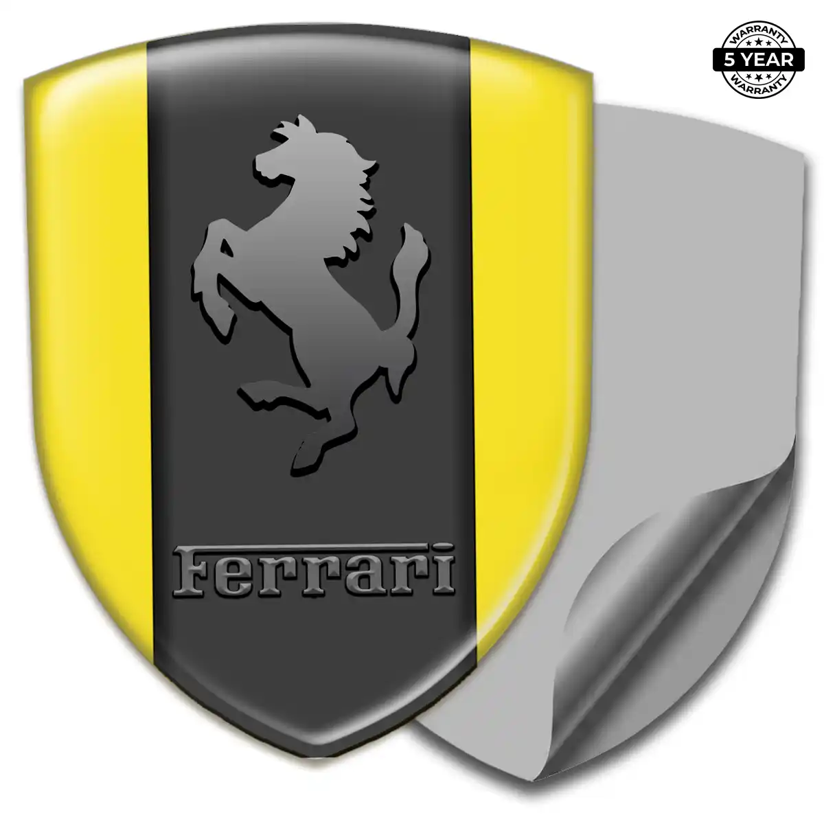 Ferrari Car Emblem Sticker Refined Design