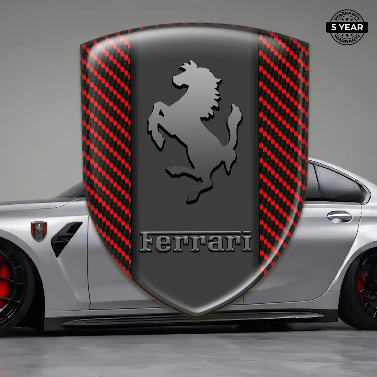 Ferrari Car Logo Decal Elite Finish