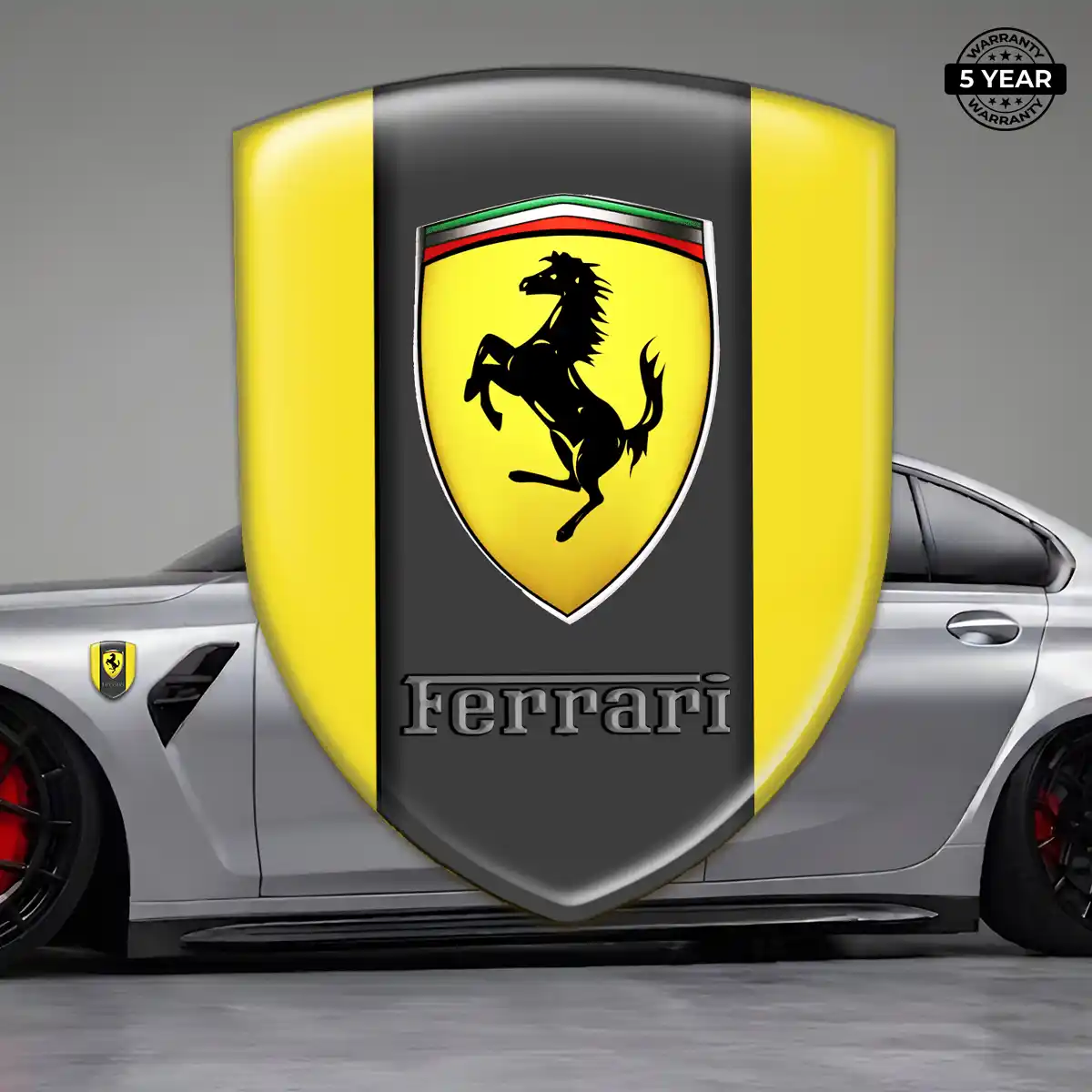 Ferrari Car Logo Decal Sleek Style