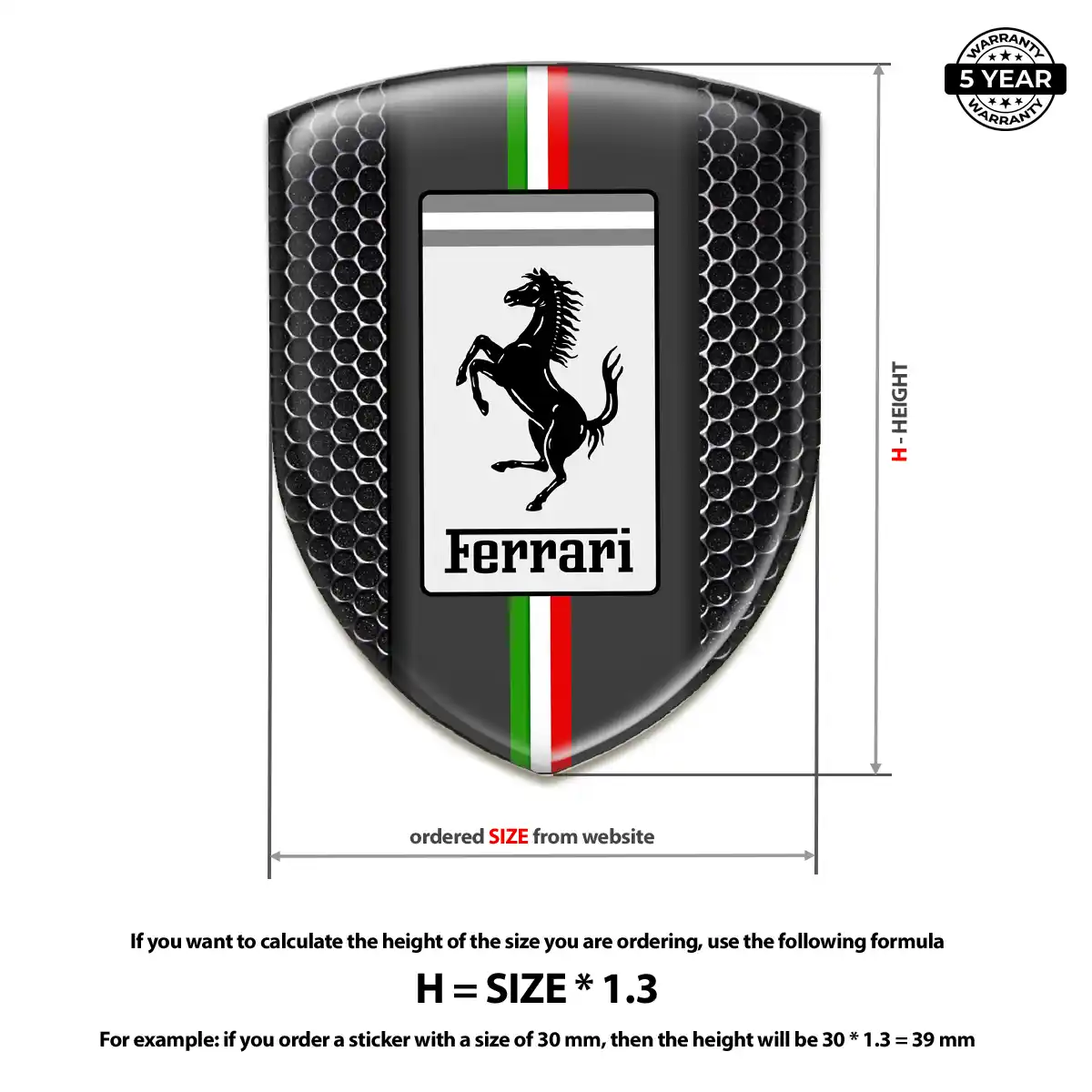Ferrari Crest Emblem Refined Design