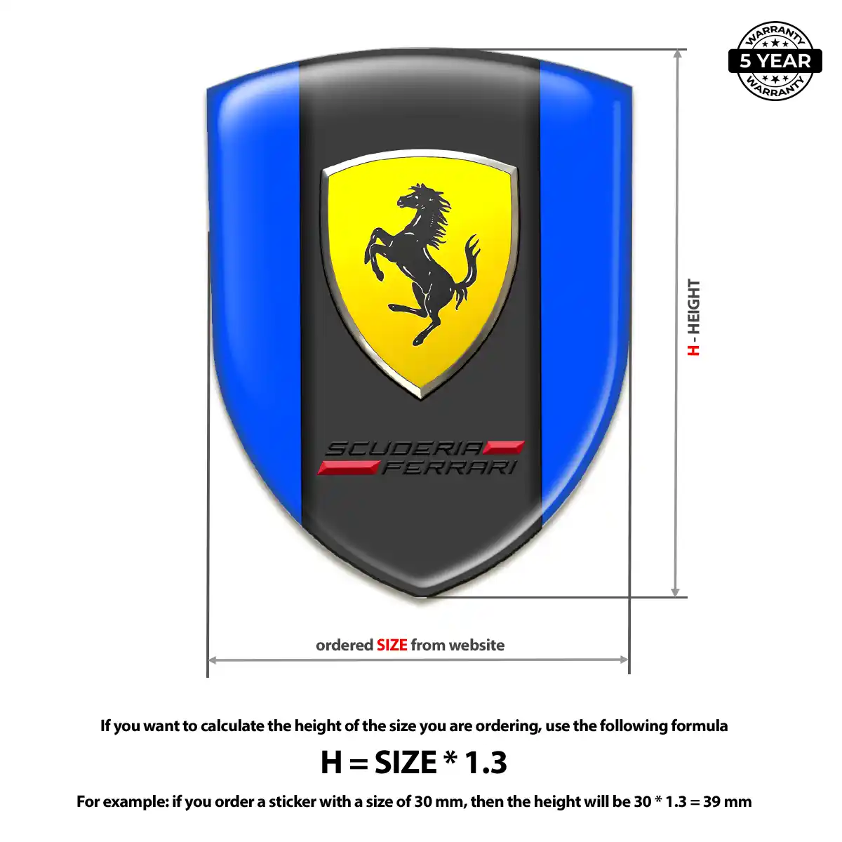 Ferrari Crest Emblem Sleek Style
