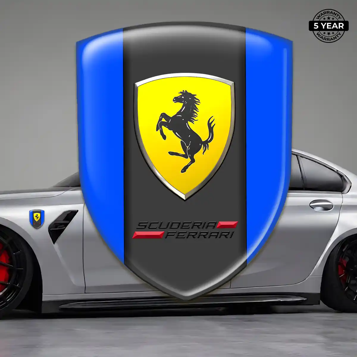 Ferrari Crest Emblem Sleek Style