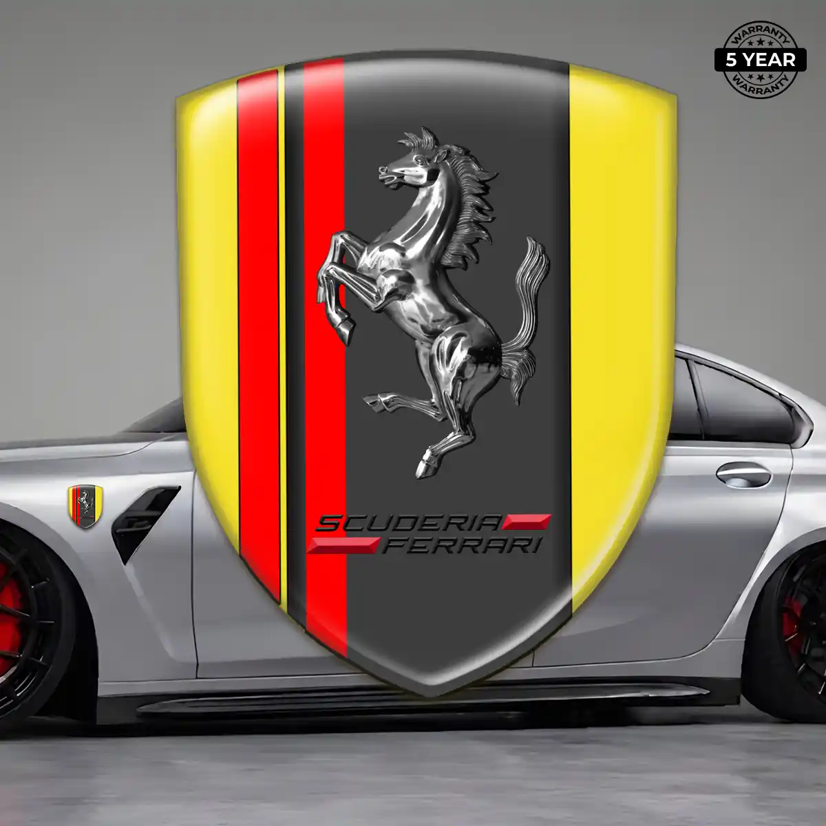 Ferrari Crest Logo Emblem Refined Design