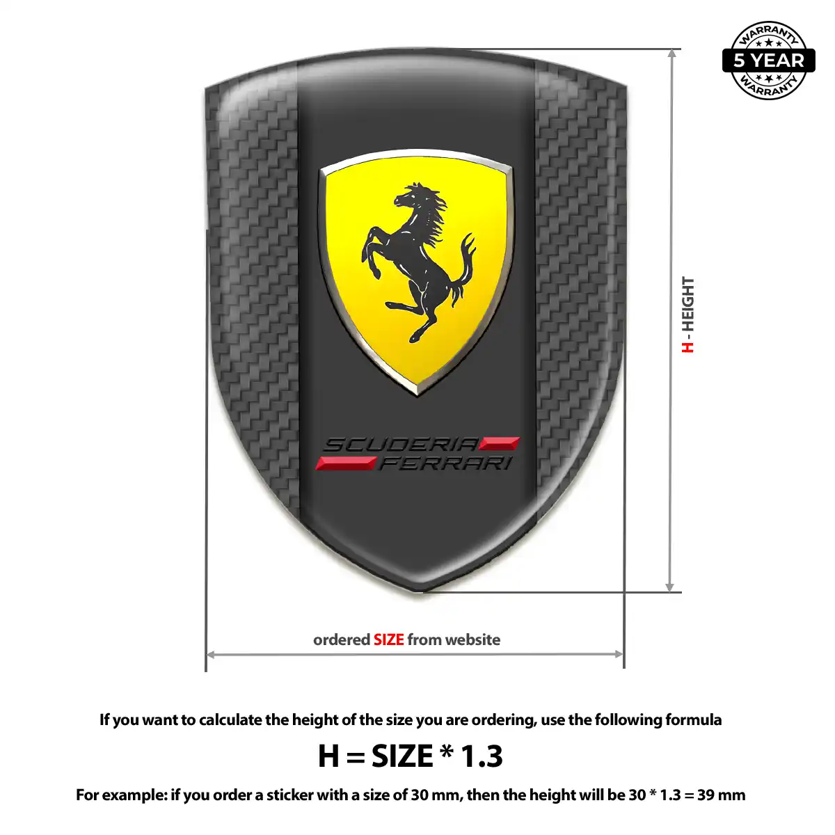 Ferrari Crest Logo Emblem Sleek Style