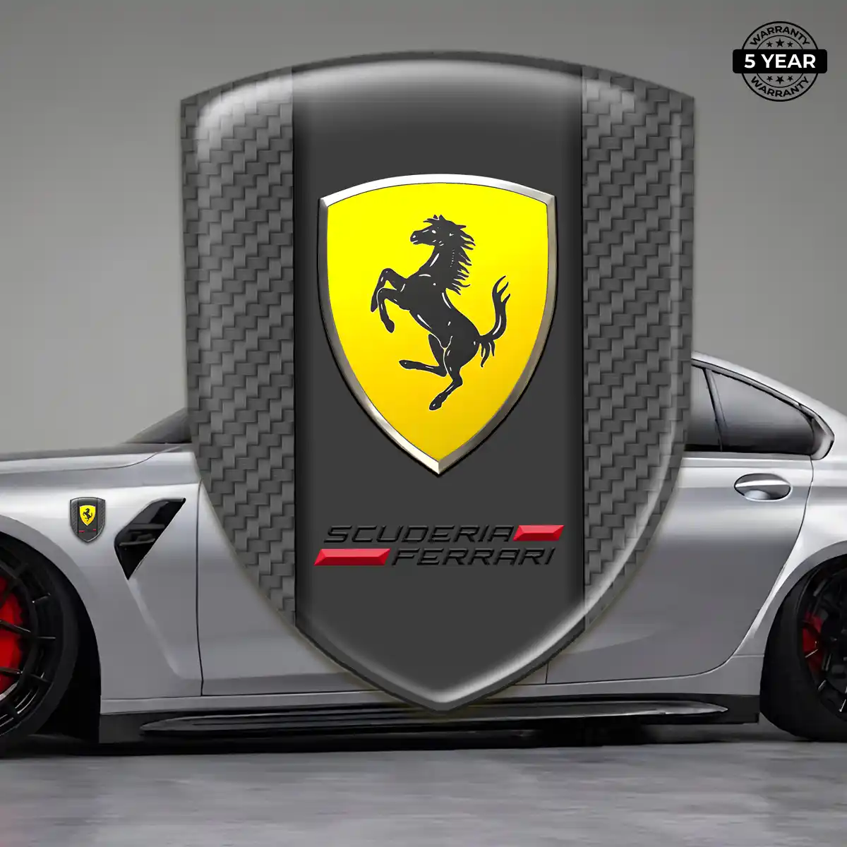 Ferrari Crest Logo Emblem Sleek Style
