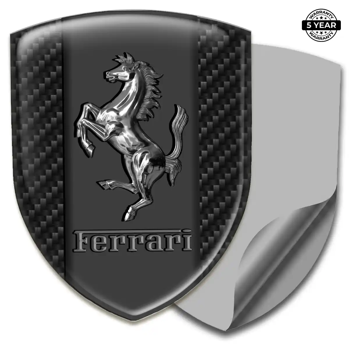 Ferrari Domed Badge Sleek Style