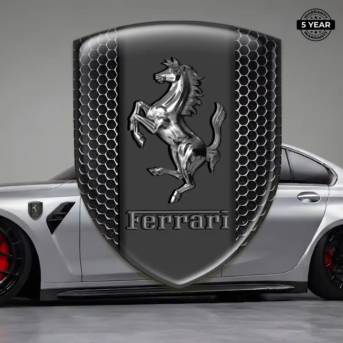 Ferrari Domed Emblem Refined Design