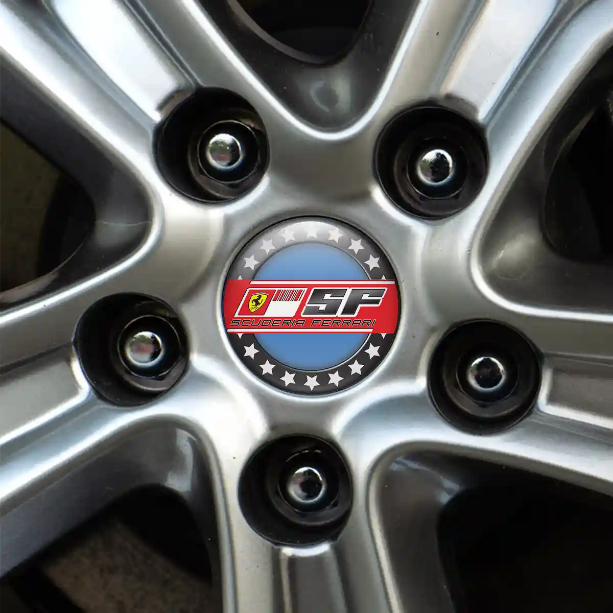 Ferrari Domed Emblem Self-Adhesive High Quality